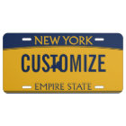 New York Custom License Plate