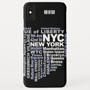 New York custom monogram phone cases