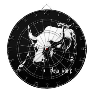 New York Dartboard New York Bull Statue Dartboard