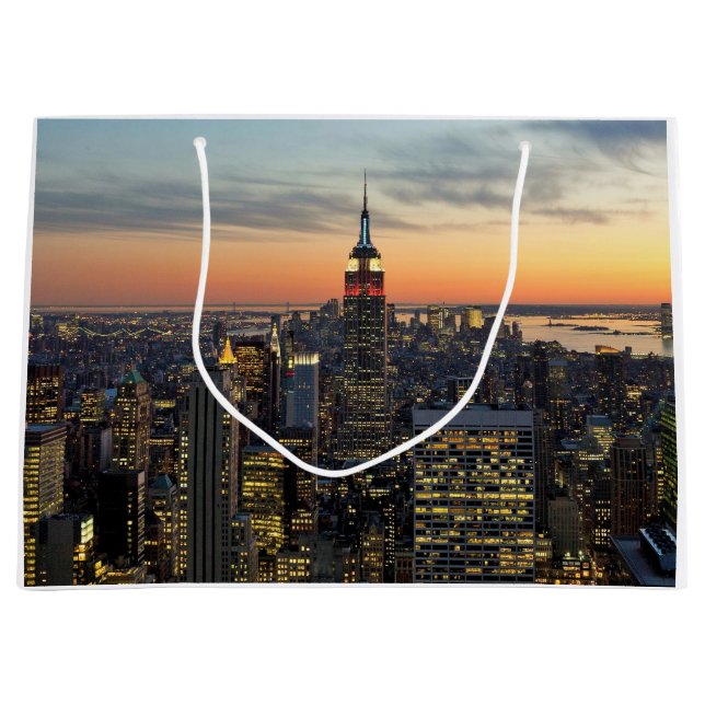 New York dawn skyline Large Gift Bag (Front)