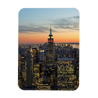 New York dawn skyline Magnet