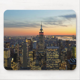 New York dawn skyline Mouse Pad