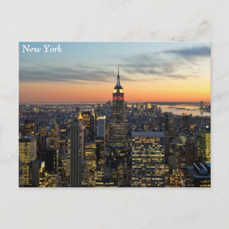 New York dawn skyline Postcard