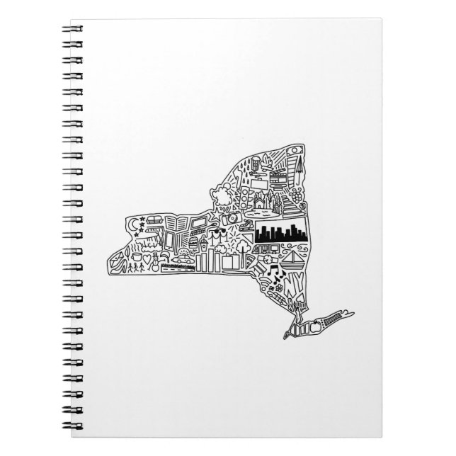 New York Detailed Doodle Notebook (Front)