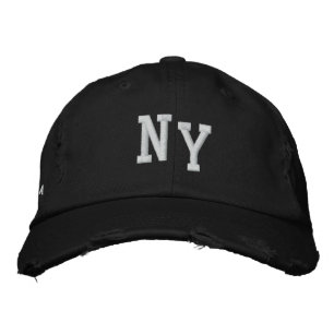 NEW YORK DISTRESSED TWILL BALL CAP