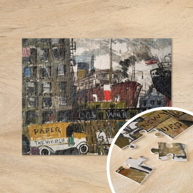 New York Docks | Joaquín Torres-García Jigsaw Puzzle (Creator Uploaded)