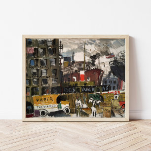 New York Docks   Joaquín Torres-García Poster