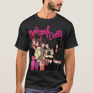 New York Dolls Full Band Glam Punk Vintage Design T-Shirt