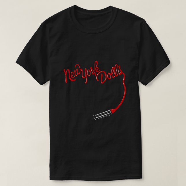 New York Doll's (Red) Lipstick T-Shirt (Design Front)
