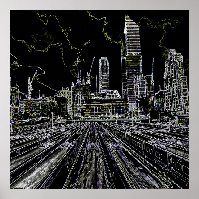 New York drawn Poster (Front)