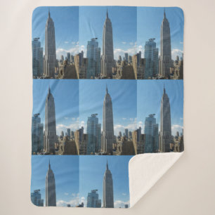 New York Empire State Building Destiny Destiny's Sherpa Blanket
