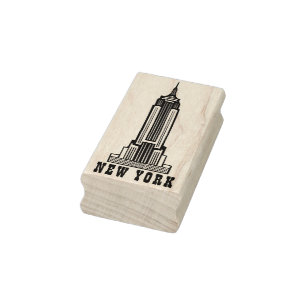 New York Empire State Building   Rubber Stamp