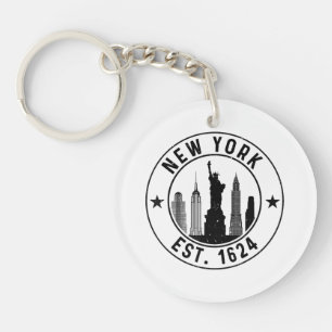 New York Est. 1624 New York City Lover Nyc  Key Ring