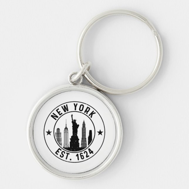 New York Est. 1624 New York City Lover Nyc  Key Ring (Front)
