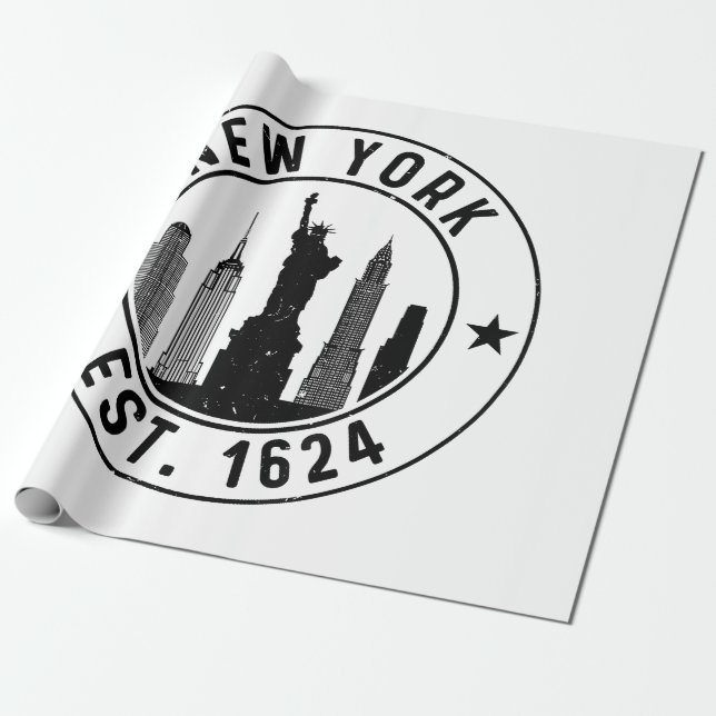 New York Est. 1624 New York City Lover Nyc  Wrapping Paper (Unrolled)