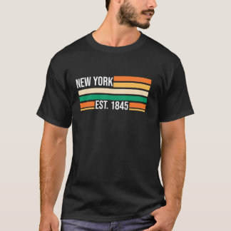 New York est 1845 USA State America T-Shirt