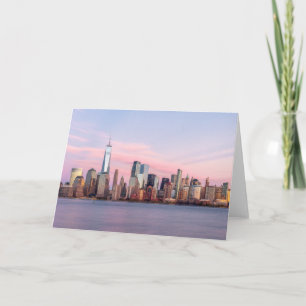 New York Evening Skyline Card