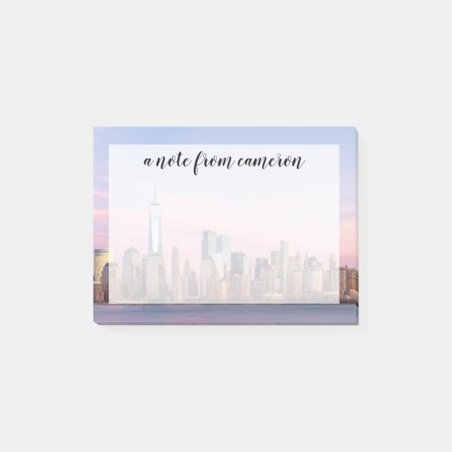 New York Evening Skyline Post-it Notes (Front)