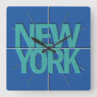 New York Finance Timezone Wall Clock