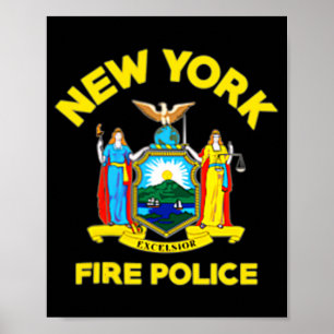 New York Fire Lice Department Firefighters Poster
