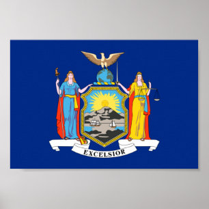 New York Flag Poster