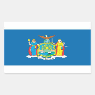 NEW  YORK Flag - Rectangular Sticker