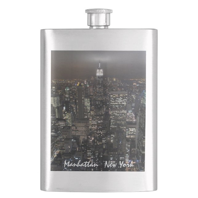New York Flask Custom Empire State NYC Drink Flask (Front)