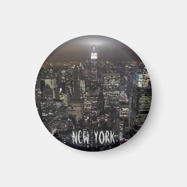 New York Fridge Magnet NY Souvenir Magnet (Front)