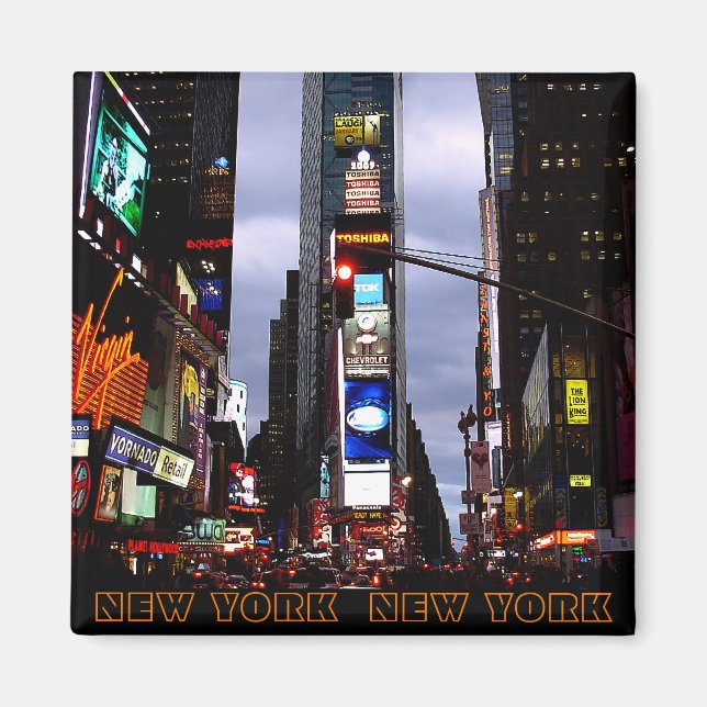 New York Fridge Magnet NY Souvenir Magnet (Front)