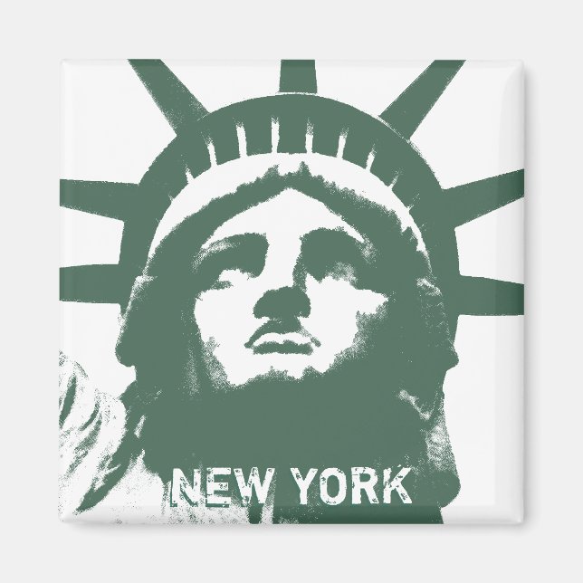 New York Fridge Magnet NY Souvenir Magnet (Front)