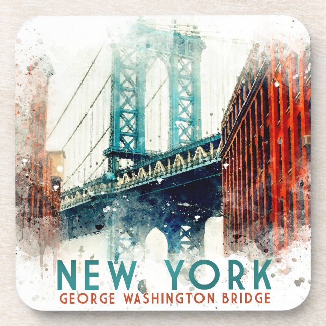 New York, George Washington Bridge, Coaster (Front)