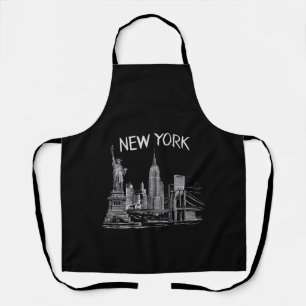 New York Gifts for Men Women NY City Vintage Urban Apron