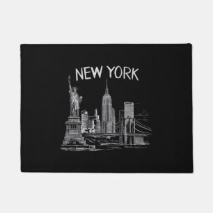 New York Gifts for Men Women NY City Vintage Urban Doormat