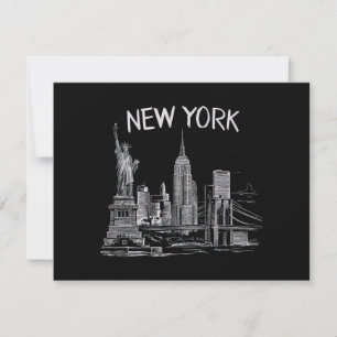 New York Gifts for Men Women NY City Vintage Urban Save The Date