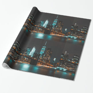 New York glossy wrapping paper