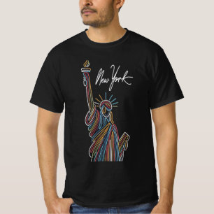 New York Glow: Colourful Freedom  T-Shirt