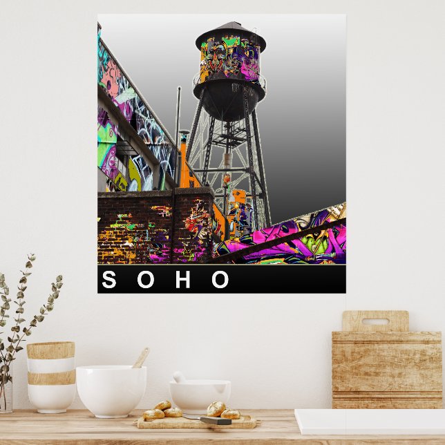 New York graffiti Poster (Kitchen)