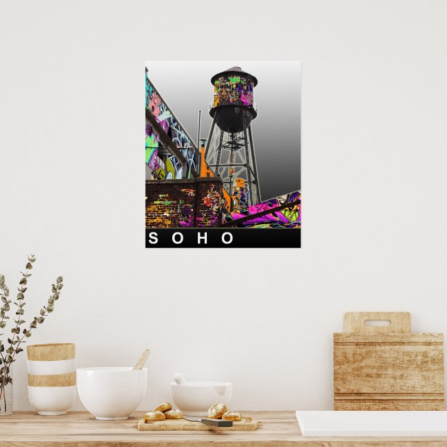 New York graffiti Poster (Kitchen)