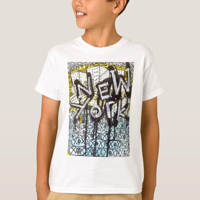 New York Graffiti Scene T-Shirt (Front)