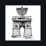 New York Hanukkah NYC Washington Square Menorah Rubber Stamp<br><div class="desc">Rubber stamp features an original illustration of NYC's Washington Square Arch,  "dressed up" with a menorah for the Hanukkah holiday.

Don't see what you're looking for? Need help with customisation? Click "contact this designer" to have something created just for you!</div>