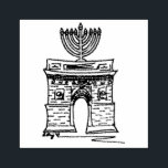 New York Hanukkah NYC Washington Square Menorah Rubber Stamp<br><div class="desc">Rubber stamp features an original illustration of NYC's Washington Square Arch,  "dressed up" with a menorah for the Hanukkah holiday.

Don't see what you're looking for? Need help with customisation? Click "contact this designer" to have something created just for you!</div>