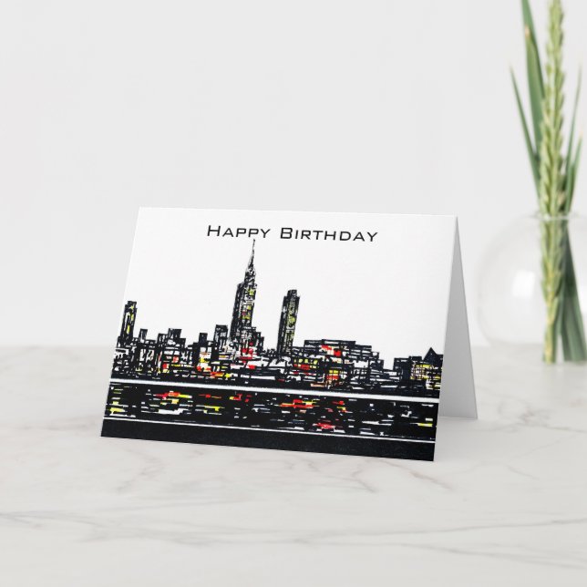 New York Happy Birthday Card (Front)