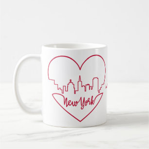 New York Heart custom name  mugs