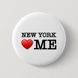 New York Heart ME 6 Cm Round Badge