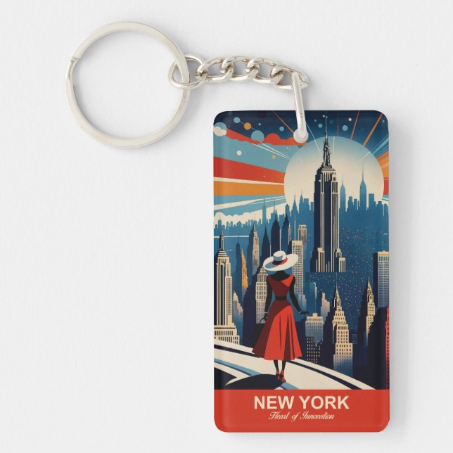 New York: Heart of Innovation Key Ring (Front)