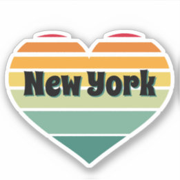 New York Heart Retro Style