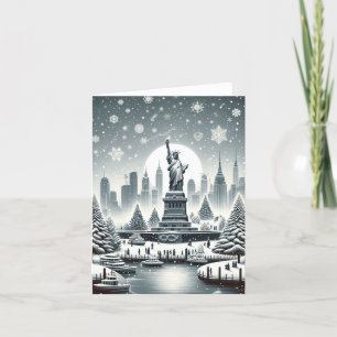 New York Holiday Elegance. Customisable Card