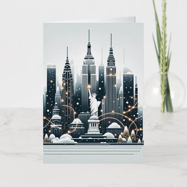 New York Holiday Elegance - Customizable Christmas (Front)