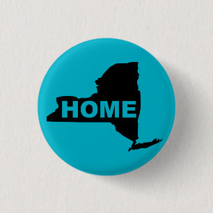 New York Home Button Badge State