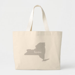 New York Home State Large Tote Bag